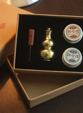祥令德鼻烟粉天津特产手工u艺烟壶檀香薄荷戒烟提神闻药双十一礼