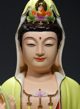 速发陶美德化微瓷萨睛菩萨眼光娘娘观音菩萨大慈大悲观音菩眼佛像
