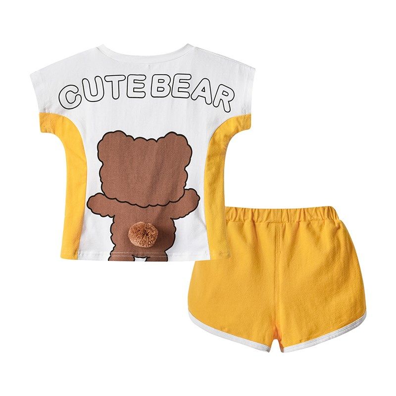 婴儿衣服夏季短袖套装纯棉薄款男女宝宝分体两件套儿童夏装套装潮,淘宝优惠券,粉丝福利购,淘宝优惠卷