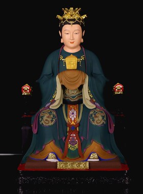 速发三霄娘娘云霄琼霄碧霄神像桌用供摆树脂佛像客厅家面手工奉件