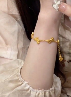 古法金沙金仿真黄色色蝴