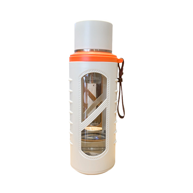 男士高档玻璃f杯加厚带盖带刻度大容量女士茶水分离泡茶养生水杯,淘宝优惠券,粉丝福利购,淘宝优惠卷