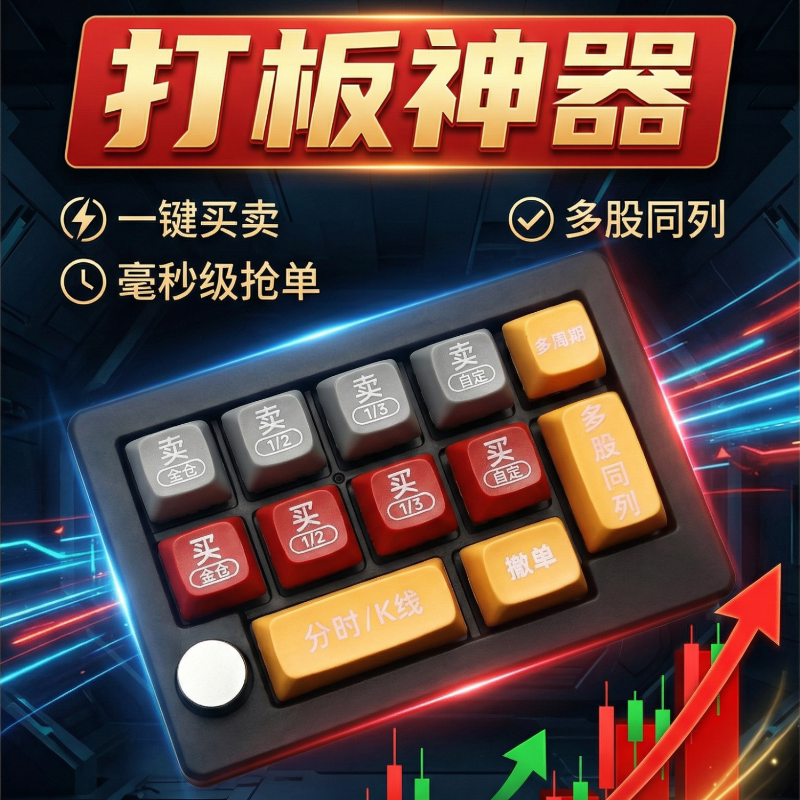 炒股票专用专业价格笼子一键下单买卖快速交易打板神器快捷键盘