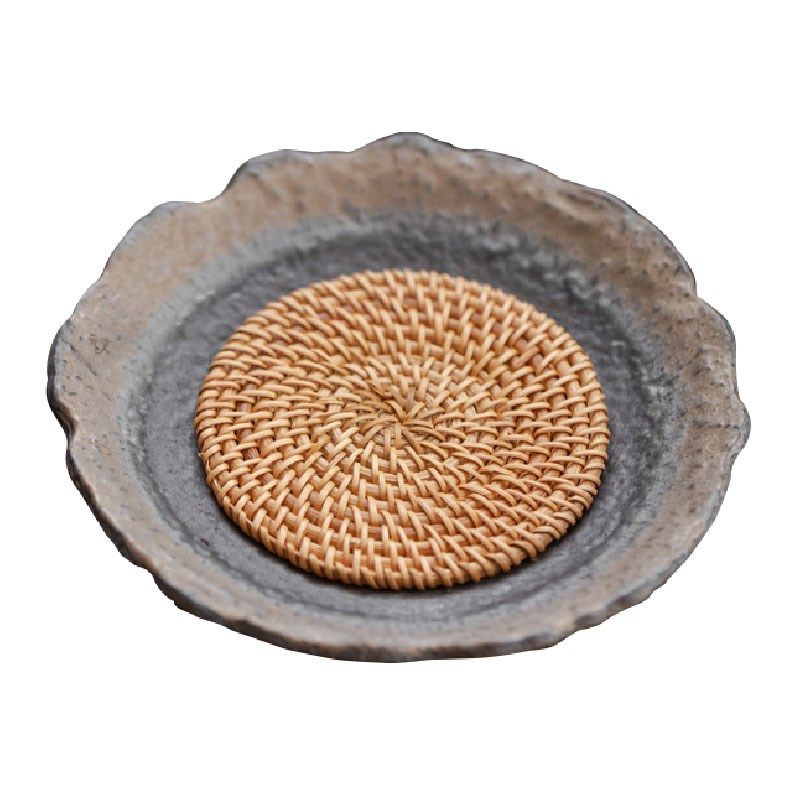 复古粗陶壶承盘干泡台圆形家用茶承养壶H垫茶台盖碗盖壶盖托盘底,淘宝优惠券,粉丝福利购,淘宝优惠卷