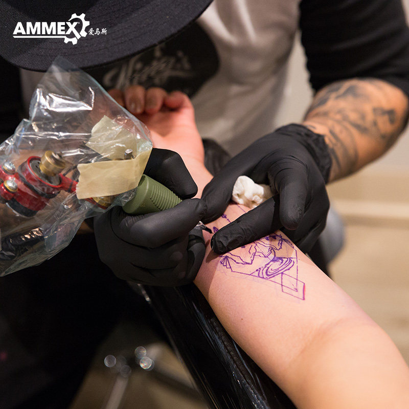 爱马斯丁腈手套黑色一次性加厚工业修理电子厂食品耐油防滑手套,淘宝优惠券,粉丝福利购,淘宝优惠卷