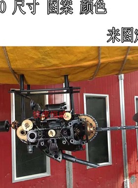 80后工业风复古机械怀旧金属仿热气球纯手工摆件落地同事餐厅朋友