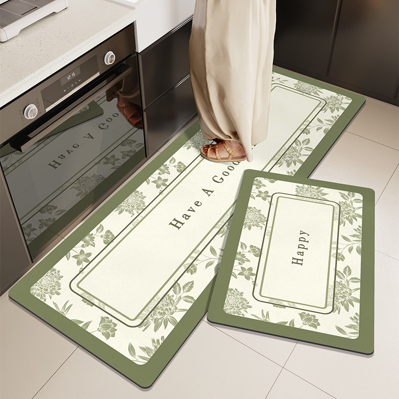 法式地垫厨房专用长条地毯防油防水耐脏防滑家用可擦免洗脚垫定制,淘宝优惠券,粉丝福利购,淘宝优惠卷