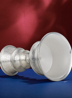 速发烛供S0灯明灯底座手工八吉祥家用台具酥油长座迷你小号8cm