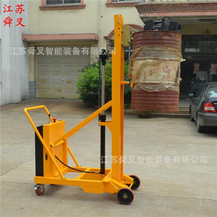 江苏油桶配重式升降叉车无腿电动油桶堆高搬运车圆桶堆高机 - 图1