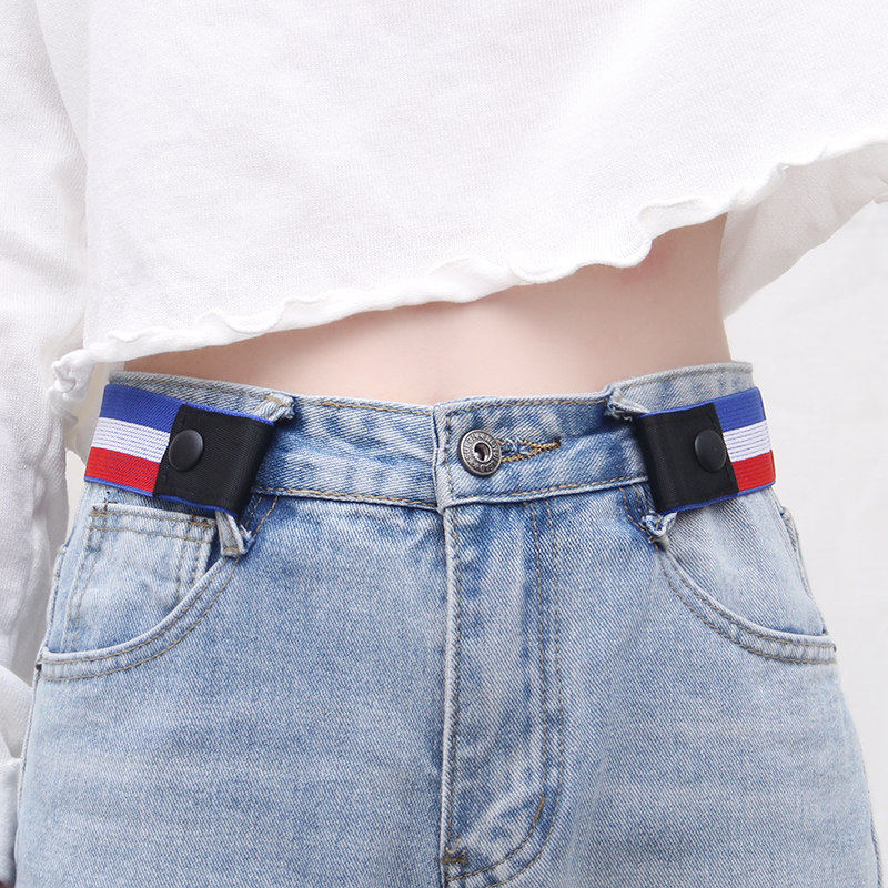 懒人腰带女士可调节松紧牛仔裤皮带男隐形裤带弹力收腰神器军训