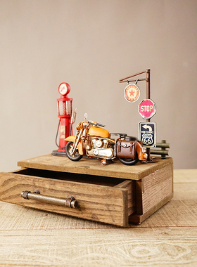 工业风商场d摆件餐厅酒吧火锅店美发店网咖烧烤店软装配饰摆设装