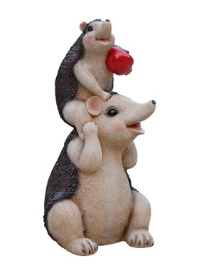 户外别墅庭院花园树脂摆件仿真动物刺猬I草坪装饰布置园林景观雕