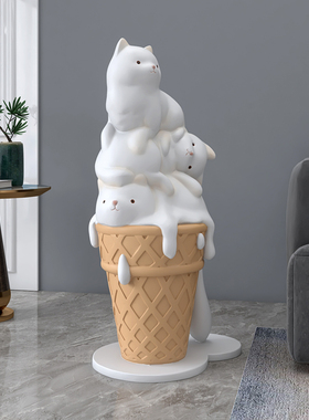 迎宾猫咪装饰客厅大型落地摆件电视柜旁边家居饰品乔迁新居礼品