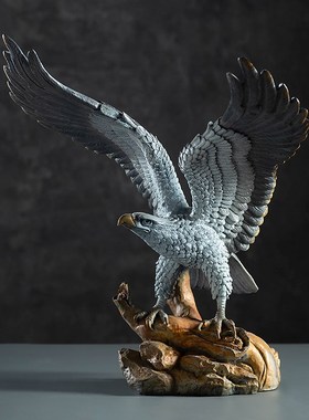 黄铜鹰摆件工艺品家居装饰客厅电视柜办公室桌面开业乔迁礼品创意