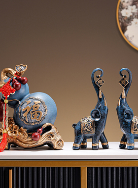 鼎吉福福禄葫芦摆件镇宅招财