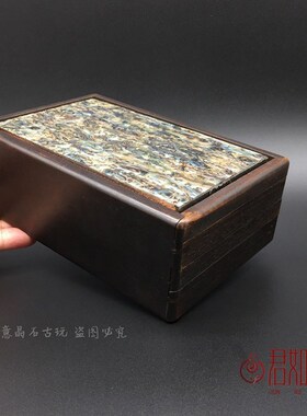 极速仿老镶嵌彩贝壳 带机关首饰盒木盒小盒子仿古木雕储物收纳盒