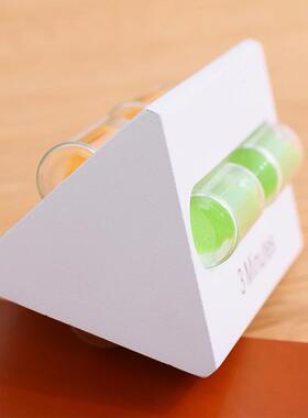 儿童刷牙沙漏计时器3/5/7分钟三五七时间组合迷你三角小摆件创意