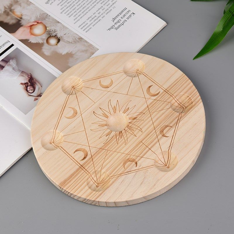 速发新开实摆创符文北斗七星阵水晶球底座太意支架木件饰品,淘宝优惠券,粉丝福利购,淘宝优惠卷