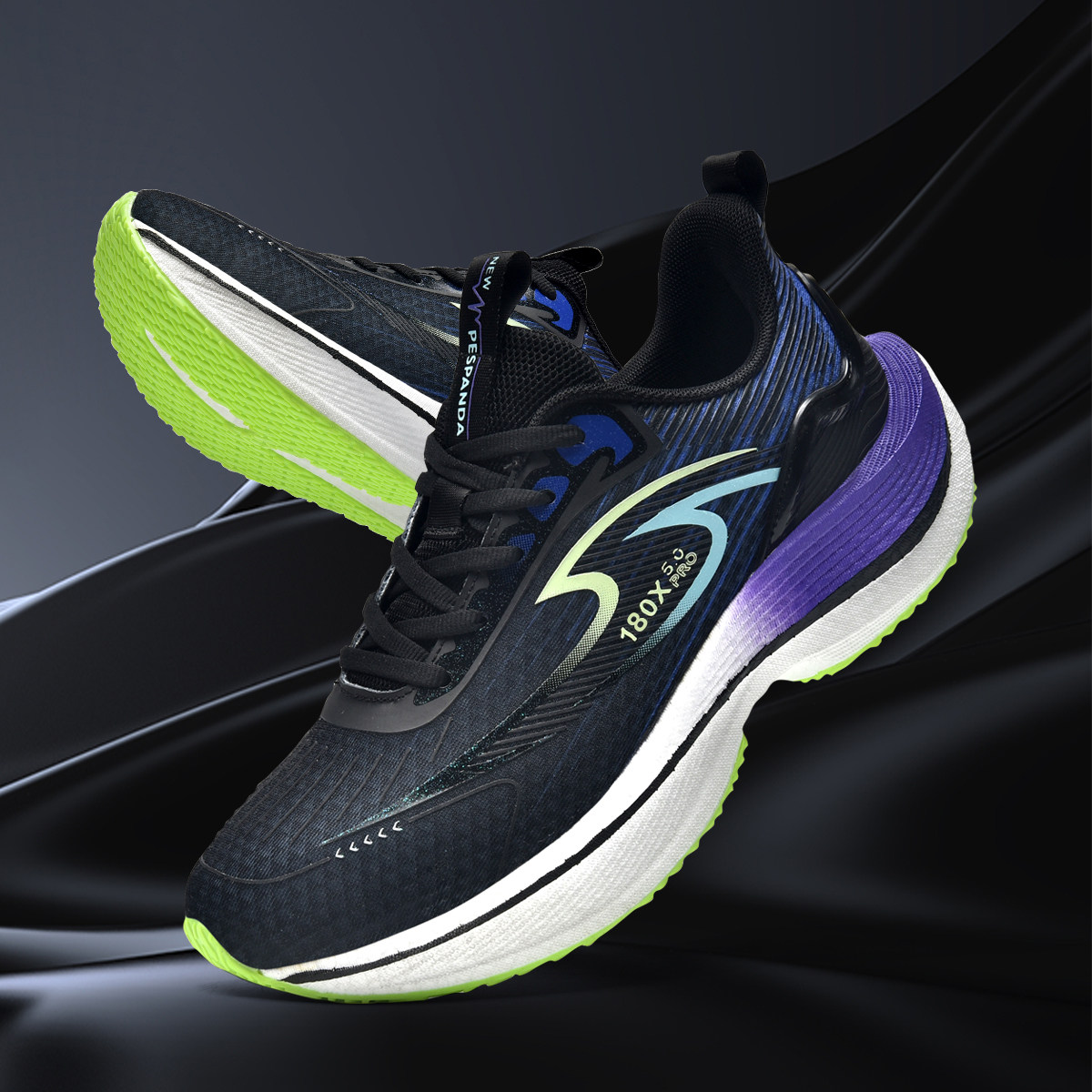 佩斯熊猫减震跑鞋2025年新款秋季网面透气跑步鞋男女款碳板运动鞋