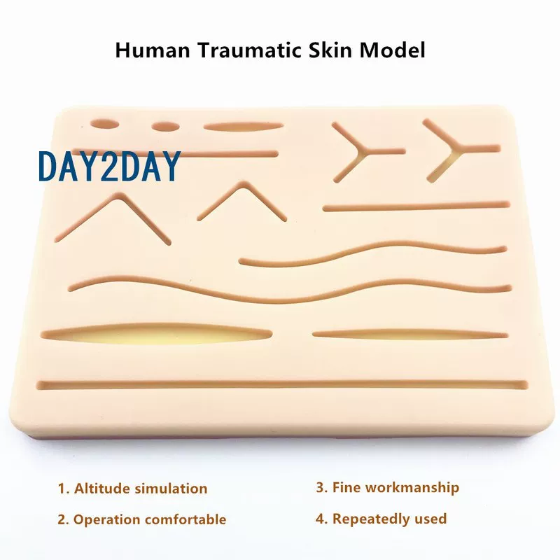 新品Y Traumatic Skin Suture Training model Pad with Wound si