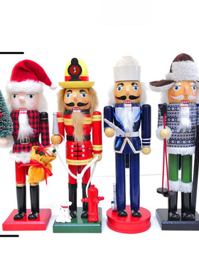 胡桃夹子木偶士兵摆件创意房间桌面小摆设家居客厅酒柜圣诞装饰品