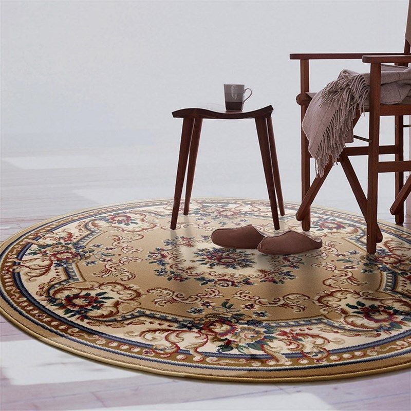 圆形钢琴地毯ins欧美客厅茶几卧室房间床边转椅餐W桌轻奢美式圆毯,淘宝优惠券,粉丝福利购,淘宝优惠卷