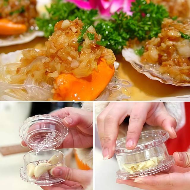 Kitchen creative plastic garlic twist box garlic pressing manual tool