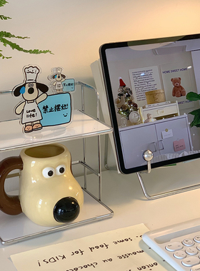 速发尤物少 可爱冒汗立亚克力狗牌止件禁摆摆烂文字留言夹装饰