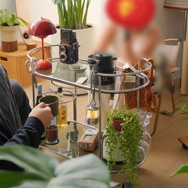 可移动边几家用客k厅轻奢高级感玻璃餐车创意小户型沙发小推车茶,淘宝优惠券,粉丝福利购,淘宝优惠卷