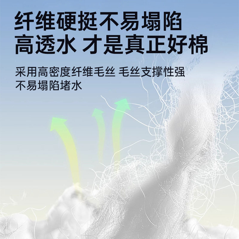 鱼缸上滤过滤棉超滤棉专用过滤器材料高密度净化白海绵生化棉滤材,淘宝优惠券,粉丝福利购,淘宝优惠卷