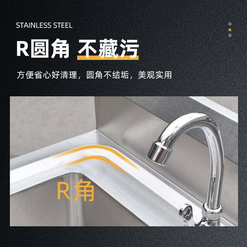 不锈钢沥水池餐厅单槽洗碗池家用厨房饭店加厚洗菜盆学校洗手池,淘宝优惠券,粉丝福利购,淘宝优惠卷