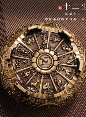 速发聚宝客摆件纯铜家用盆厅装饰招聚铜缸工礼品财存钱罐铜器艺品