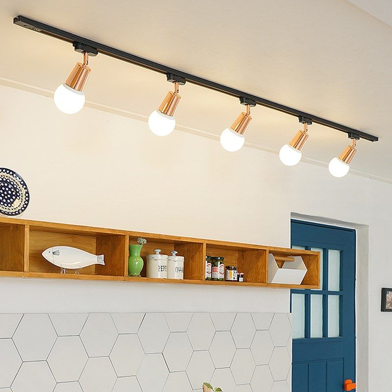 创意个性复古工业风客厅厨房轨道灯 店铺酒吧服装店LED导轨式灯具,淘宝优惠券,粉丝福利购,淘宝优惠卷