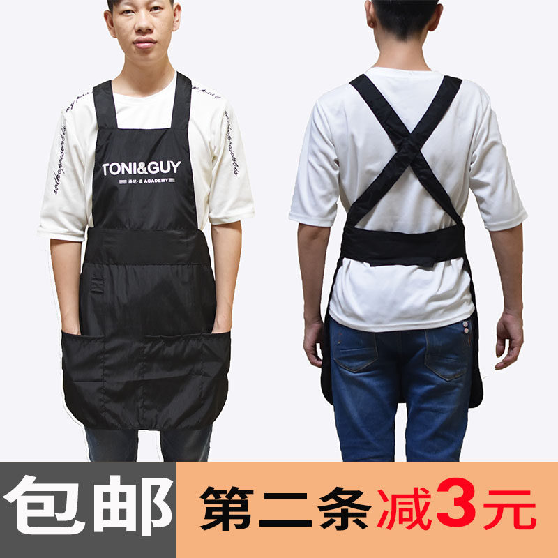 美发挂工衣理发店烫染围裙专业美发工具防污黑色围布中工染发围裙,淘宝优惠券,粉丝福利购,淘宝优惠卷