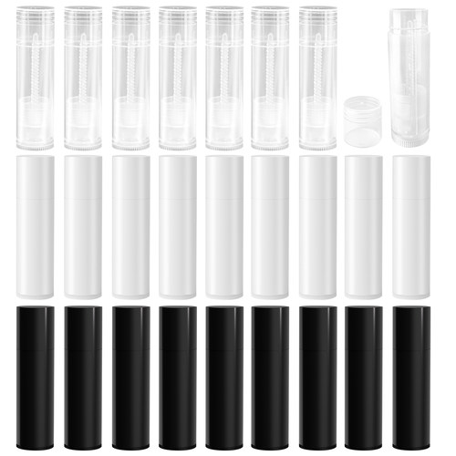 自制手工润唇膏材料diy唇膏管空管口红管容量5G白色黑色透明100个 - 图3