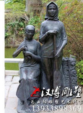 玻璃钢倒茶卖凉茶老人雕塑商业街步行街民俗人物铜像茶叶店迎宾