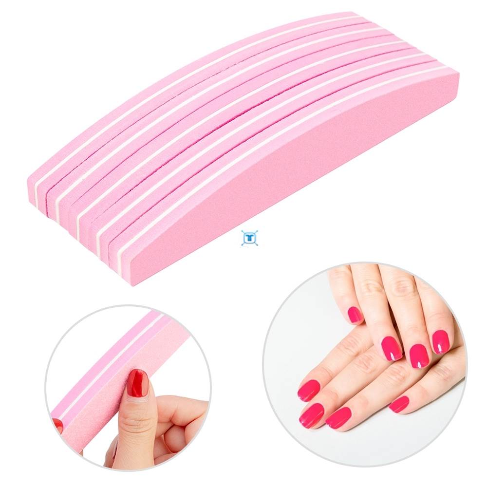 5/10pcs Nail File Nail Buffer 100/180 Sanding Buffer Block - 图1