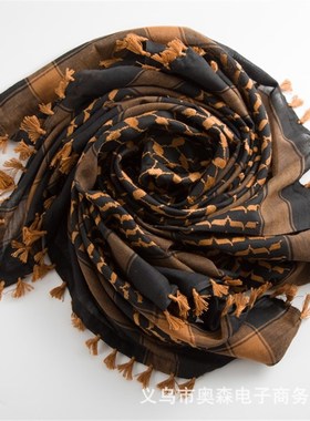 Arab Scarf Shawl Keffiyeh Wrap Shemagh Scarf Mask Cycling Sh