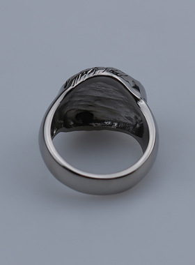 Vintage Personality Stainless Steel Bird Head Ring Mens Tit