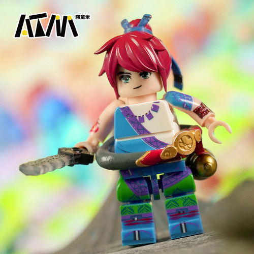 梦幻西游手游剑侠客剑客李逍遥仙剑奇侠传乐高人仔小积木手办摆件 - 图3