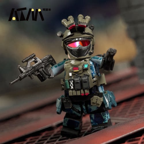 三角洲行动威龙红狼乐高人仔小积木周边兵人偶军事模型手办玩具枪 - 图0