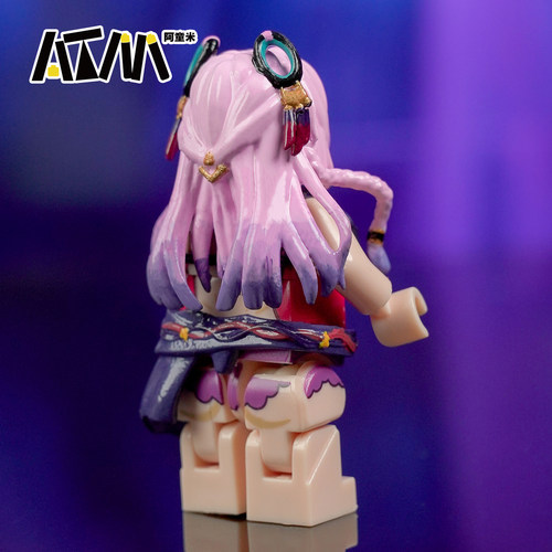 原神西特菈莉周边美少女动漫乐高人仔泳装人偶积木胖手办玩具模型 - 图0