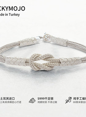 纯银手链ins小众设计高级感手饰简约冷淡风七夕情人节礼物送女友