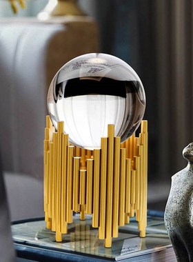 现代轻奢水晶球摆件家居饰品招财客厅办公室桌面电视柜酒柜装饰品