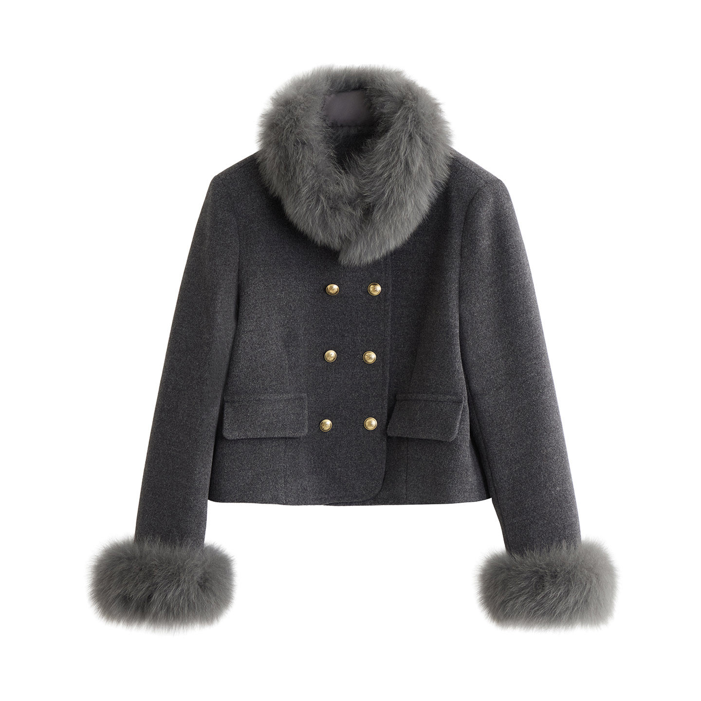 SeRinaBlue商场同款2026春季新款小香风羽绒套装女毛呢外套两件套,淘宝优惠券,粉丝福利购,淘宝优惠卷