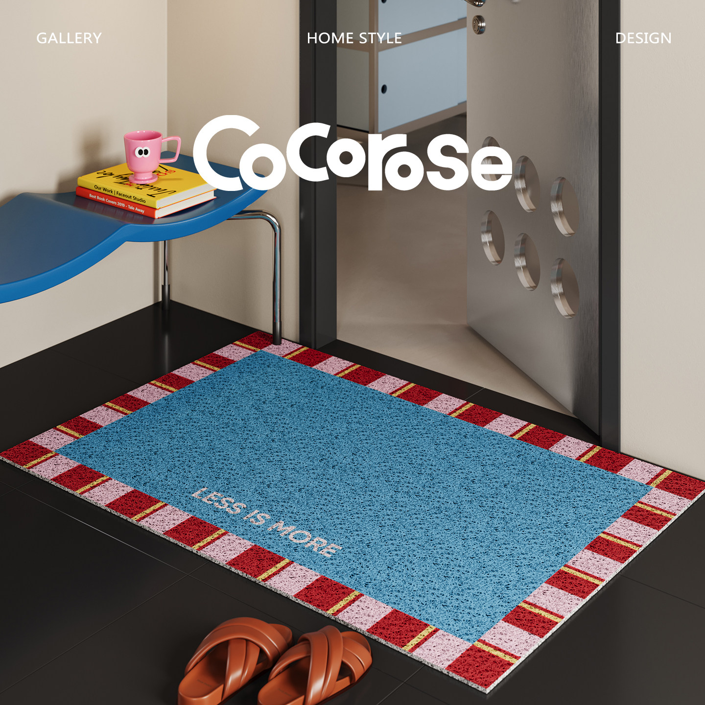 彩色相框多巴胺丝圈入户门地垫进门脚垫蹭土防滑耐脏2026新款地垫,淘宝优惠券,粉丝福利购,淘宝优惠卷