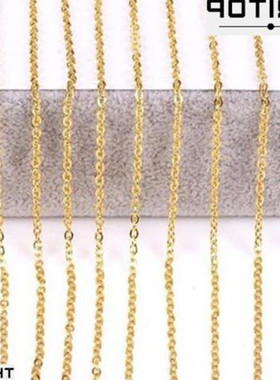 gold stainless steel link necklaces jewelry cuban chain diy