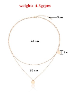 Accessories Metal Necklace multi-layer Sequin Necklace new p