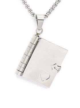 项链吊坠钛钢情侣饰品男女男楞严咒挂件大悲咒结缘护身经书嘻哈潮