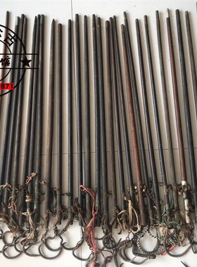 速发民俗怀旧秤物藏老老杆子实木称杆收件旧货杂项农村农家院摆件